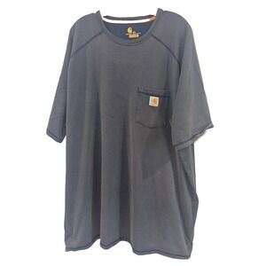 Carhartt‎ Force Relaxed Fit Blue Short Sleeve T-Shirt 4XL Men's 100410 Pocket
